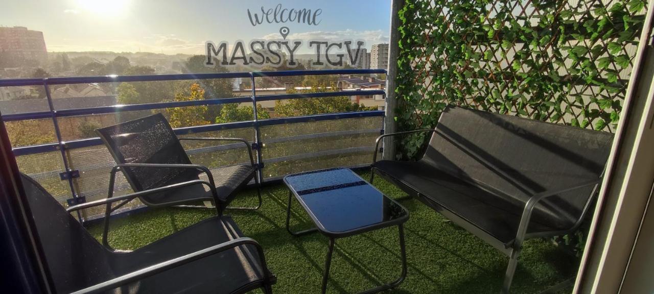 T4 Massy Tgv By Beds4Wanderlust - 80M2 Avec Terrasse Et Bureau - Proche Coulee Verte - Ideal Pro Ou Famille Εξωτερικό φωτογραφία
