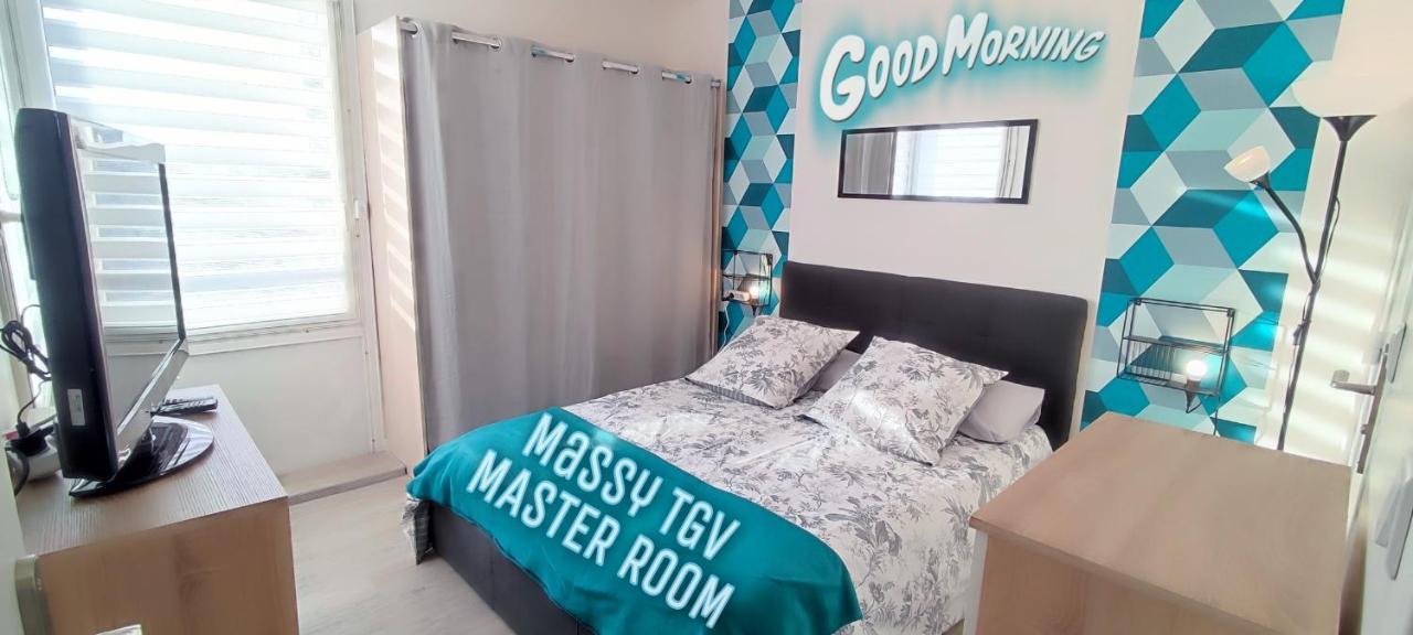 T4 Massy Tgv By Beds4Wanderlust - 80M2 Avec Terrasse Et Bureau - Proche Coulee Verte - Ideal Pro Ou Famille Εξωτερικό φωτογραφία