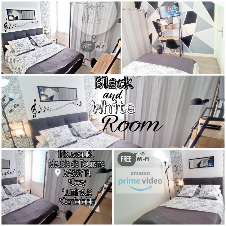 T4 Massy Tgv By Beds4Wanderlust - 80M2 Avec Terrasse Et Bureau - Proche Coulee Verte - Ideal Pro Ou Famille Εξωτερικό φωτογραφία